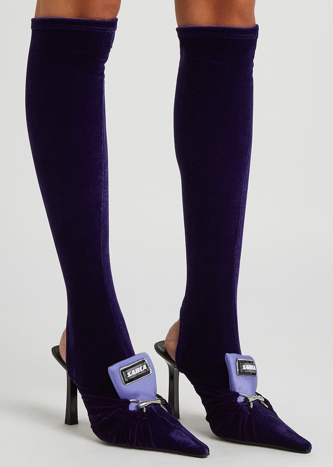 안쿠타 사르카 벨벳 니하이 부츠 상품이미지3