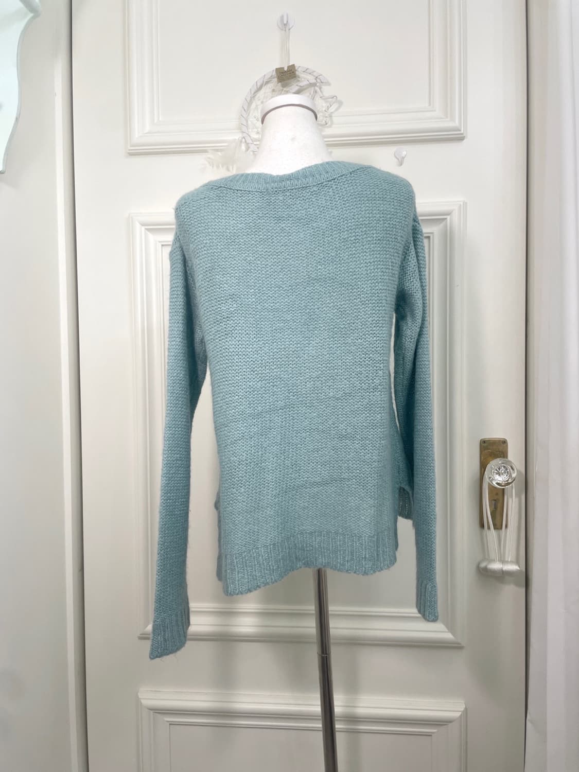 EF-DE indi mint v-neck basic mohair swea 상품이미지3