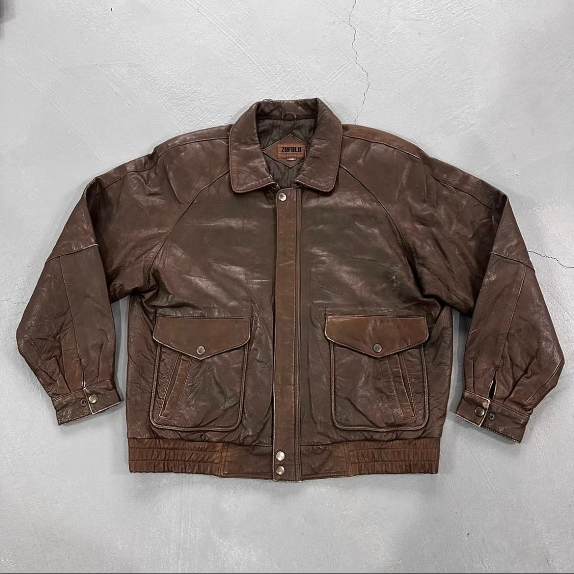 일본 빈티지 고트스킨(산양가죽) 플라이트 자켓 상품이미지2