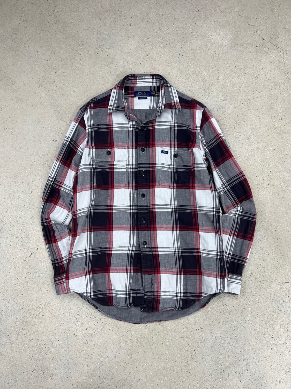 폴로 랄프로렌 빈티지 체크 투포켓 셔츠 상품이미지2