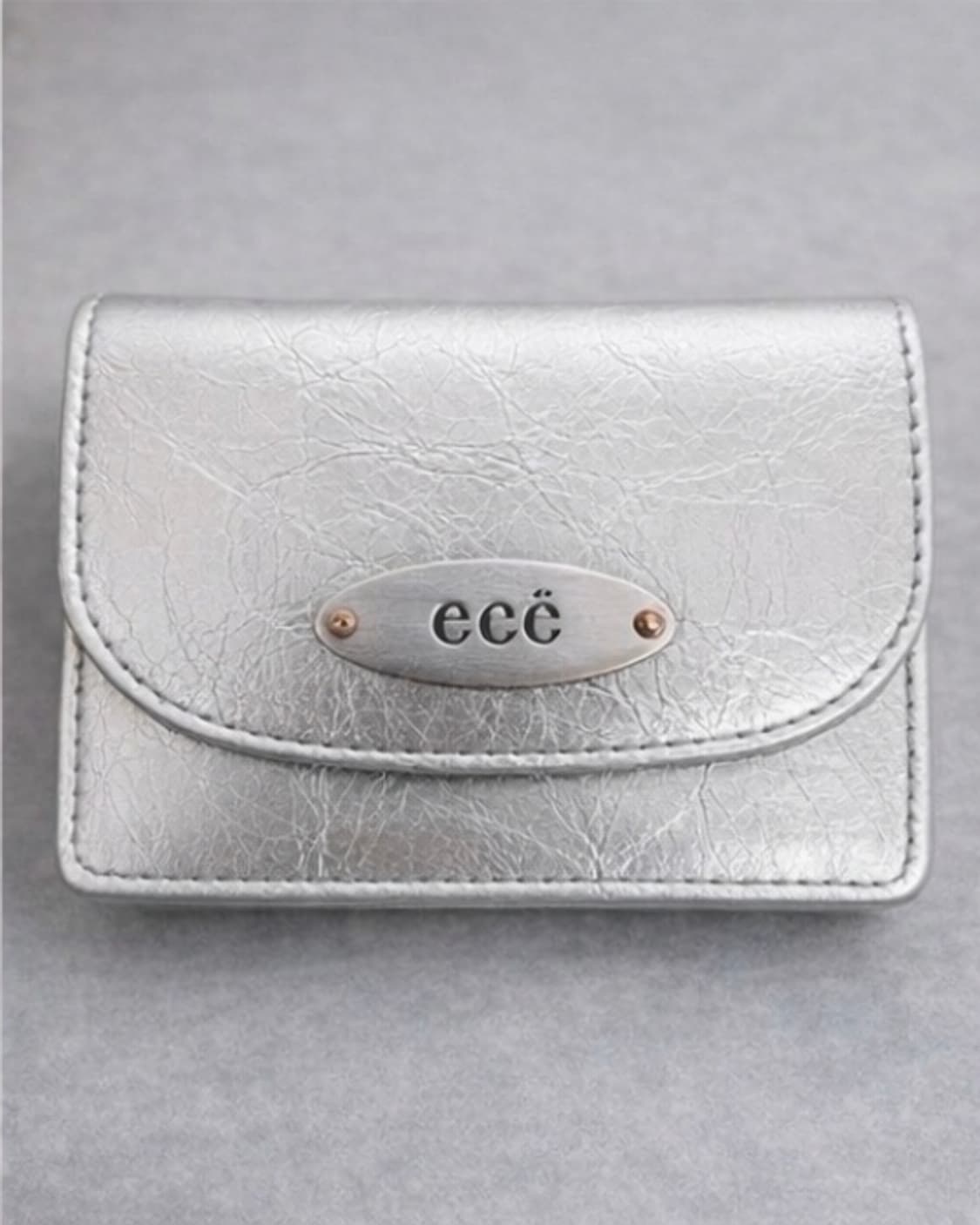 ecë 이이에 카드 지갑 실버 상품이미지1