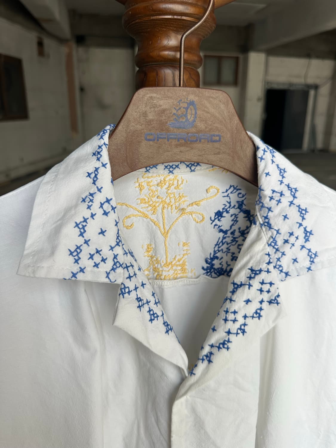 빈티지 자수 셔츠 패치워크 셔츠 히피 보시크 bode 상품이미지2