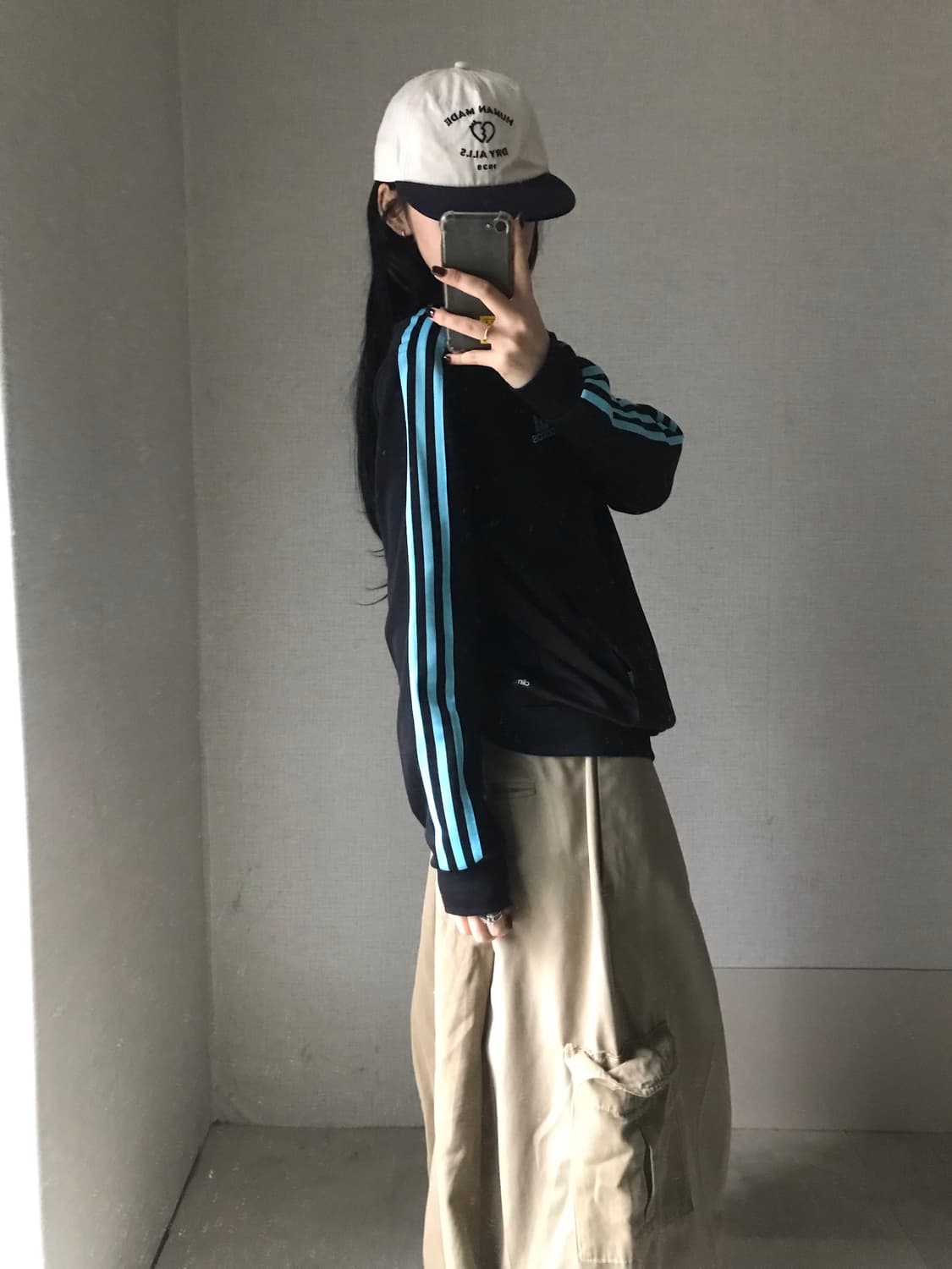 아디다스 블랙 연하늘 져지 상품이미지4