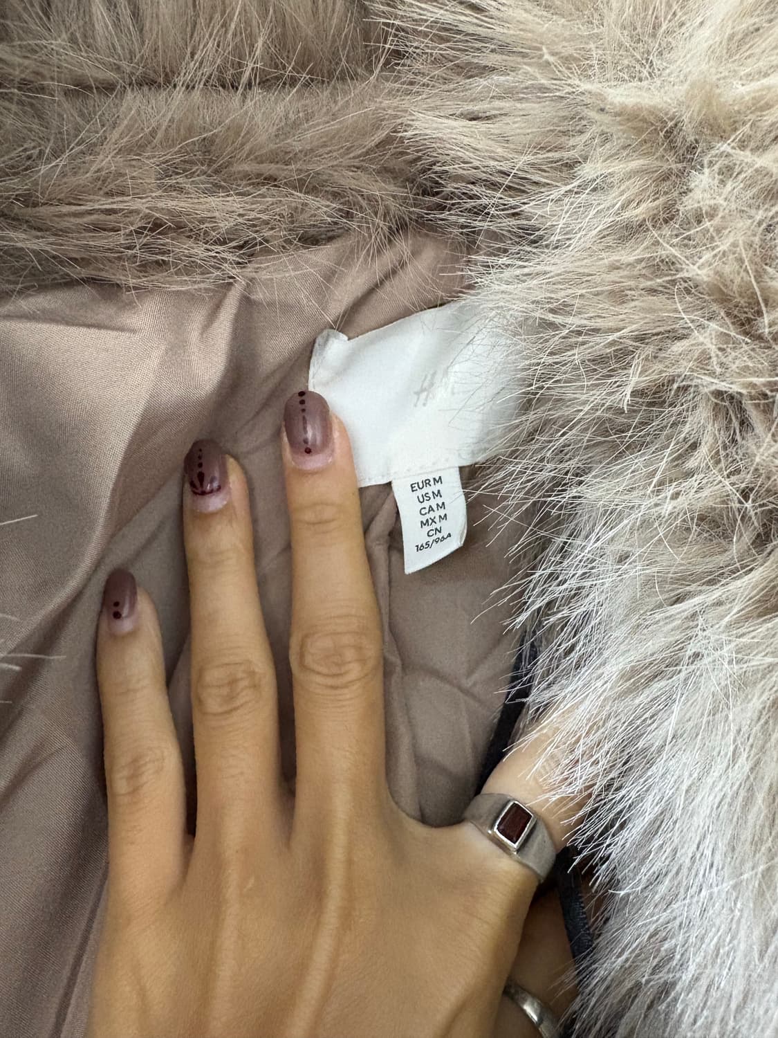 H&M 롱 플러피 코트 상품이미지3