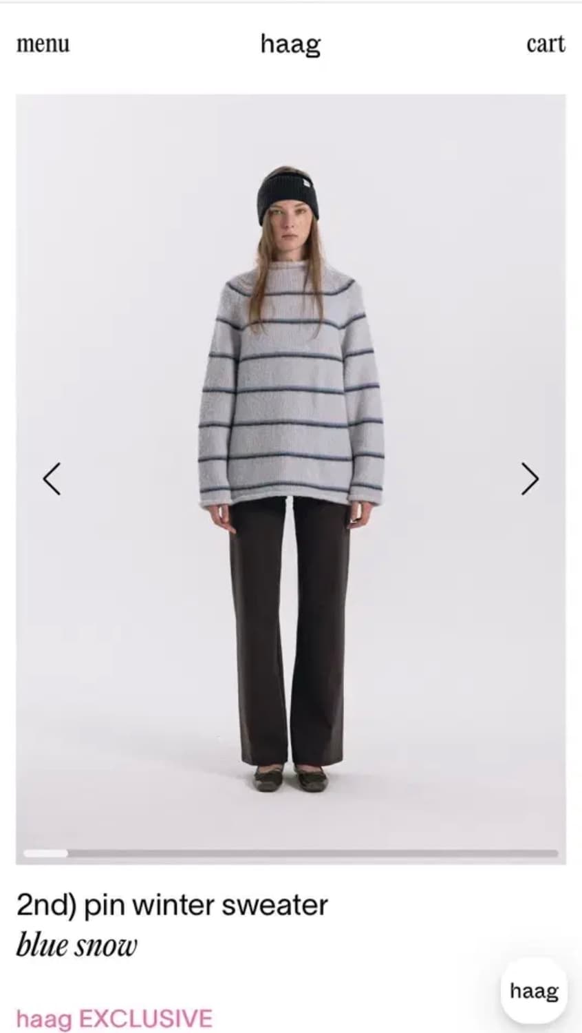 헤이그 haag essence pin winter sweater 상품이미지3