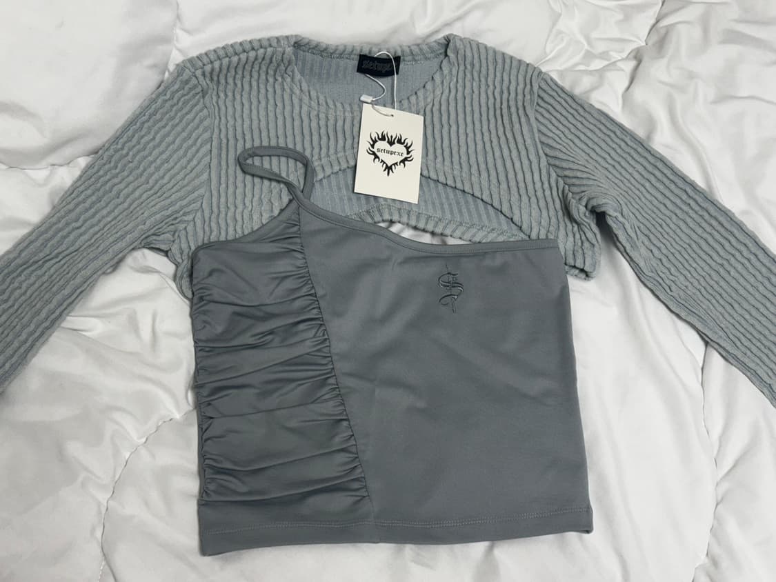 셋업이엑스이 나시 볼레로 세트 상품이미지1