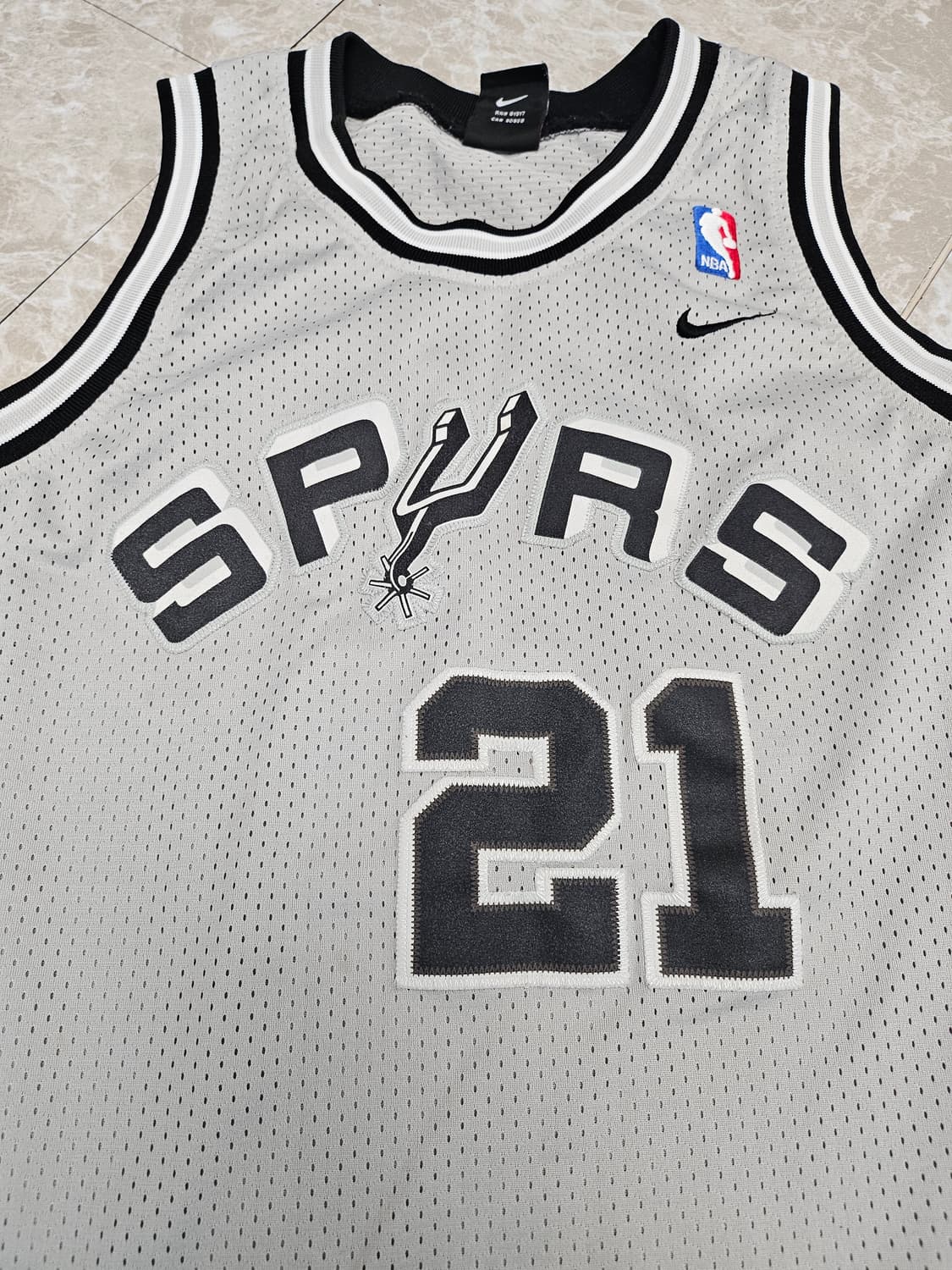 나이키 샌안토니오 스퍼스 던컨 농구 유니폼 L 상품이미지3