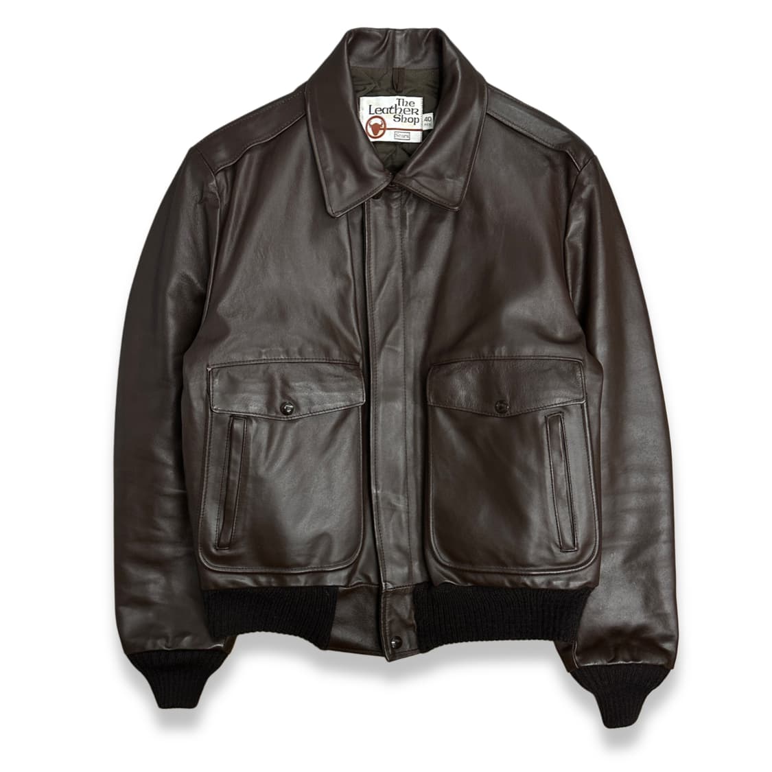 80s Sears A-2 플라이트 레더 자켓 40 상품이미지1