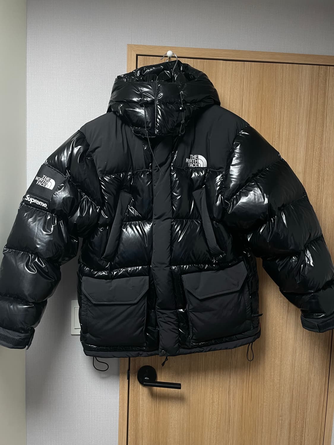노스페이스 X 슈프림 다운 파카 블랙 L 상품이미지1