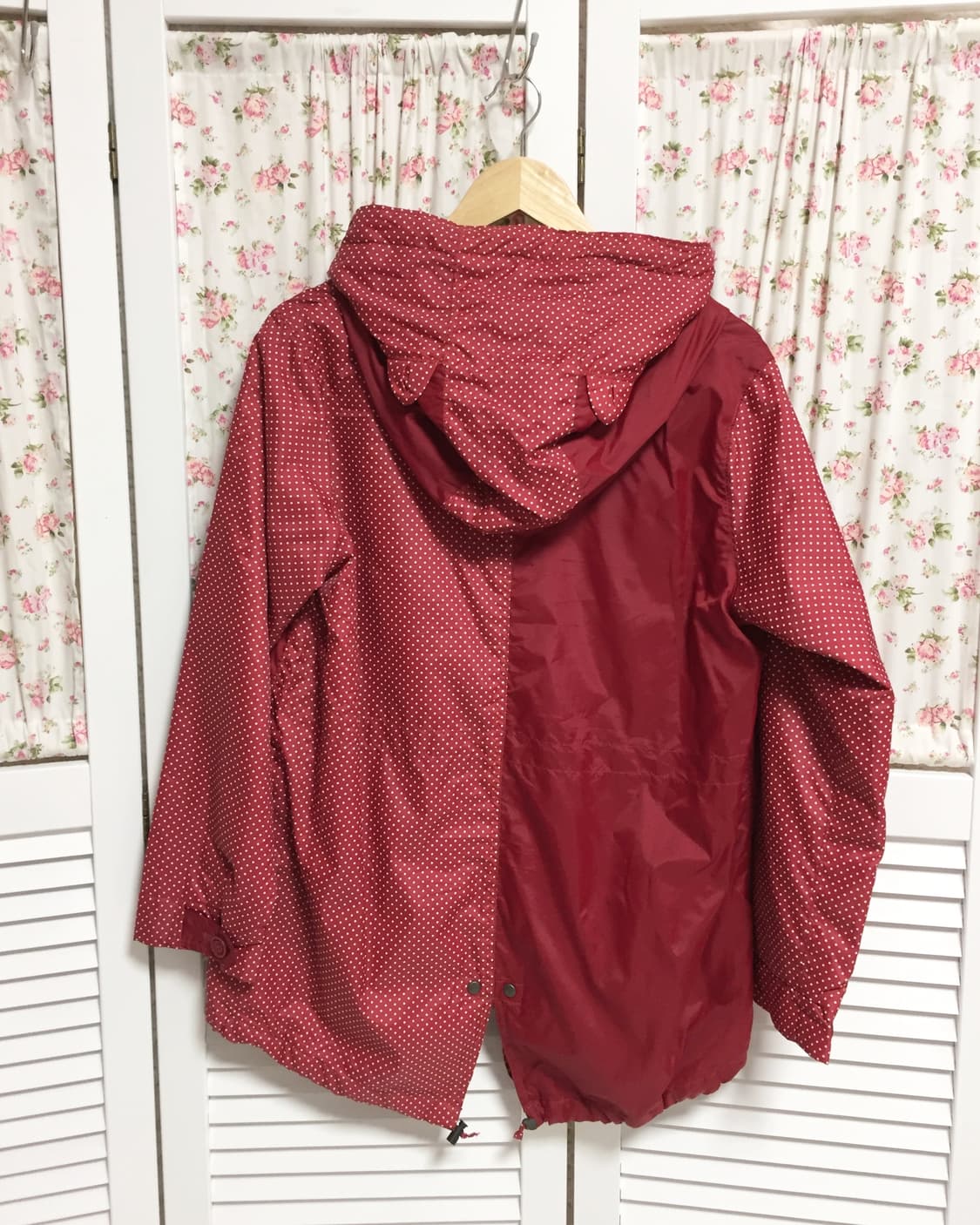 빈티지 드럭스토어 돼지 귀 도트 바람막이 상품이미지2