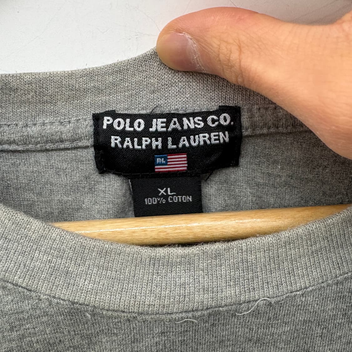폴로진스 그레이 반팔 티셔츠 프린팅 남성XL 상품이미지3