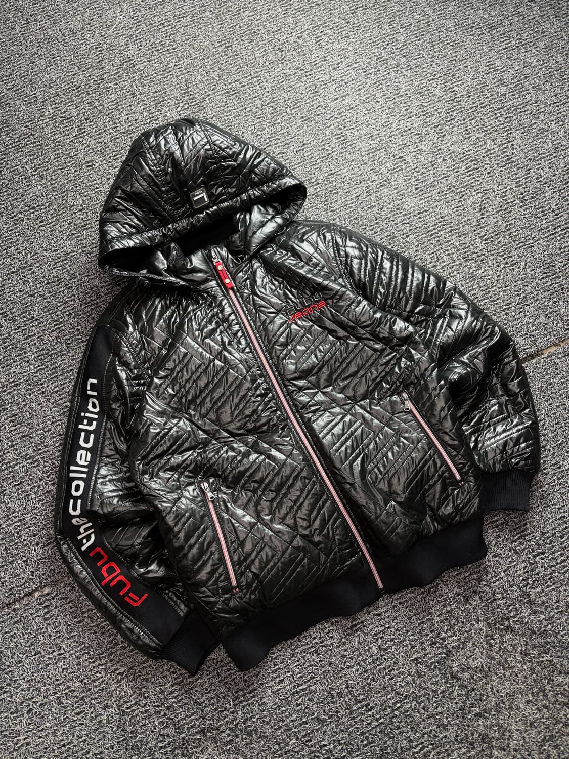 푸부 올드스쿨 퀼티드 경량 후드 패딩 2663 상품이미지1