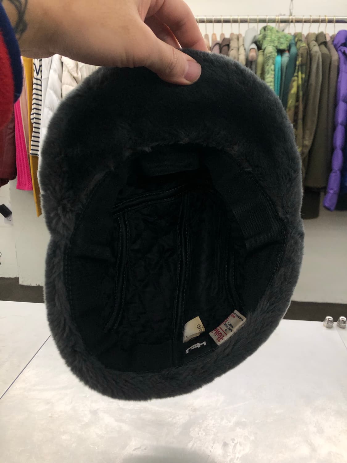 해리스 트위드 프랑스 생산 트루퍼햇 상품이미지3