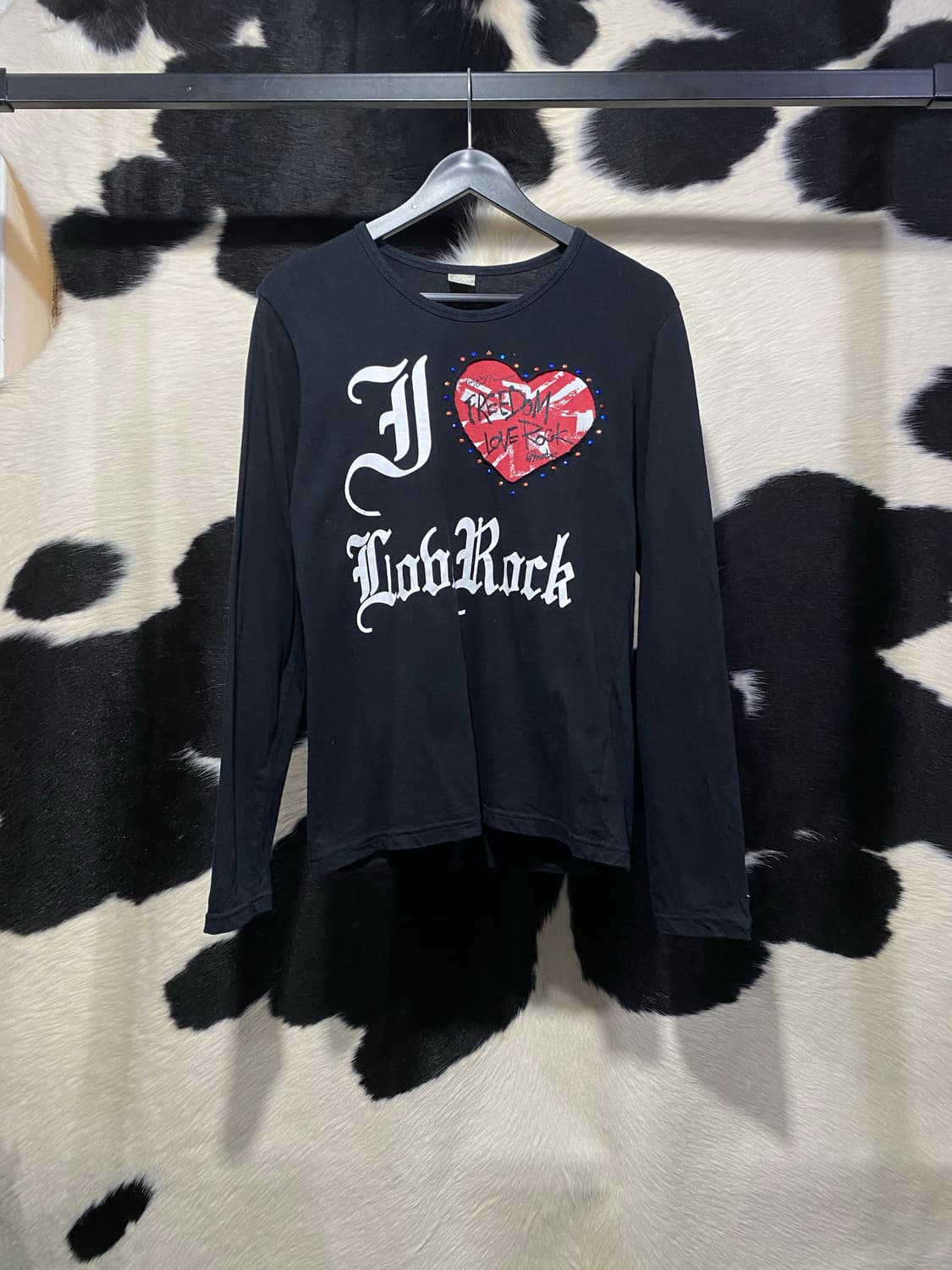 Corn flake 큐빅 디테일 락 롱슬리브 상품이미지2