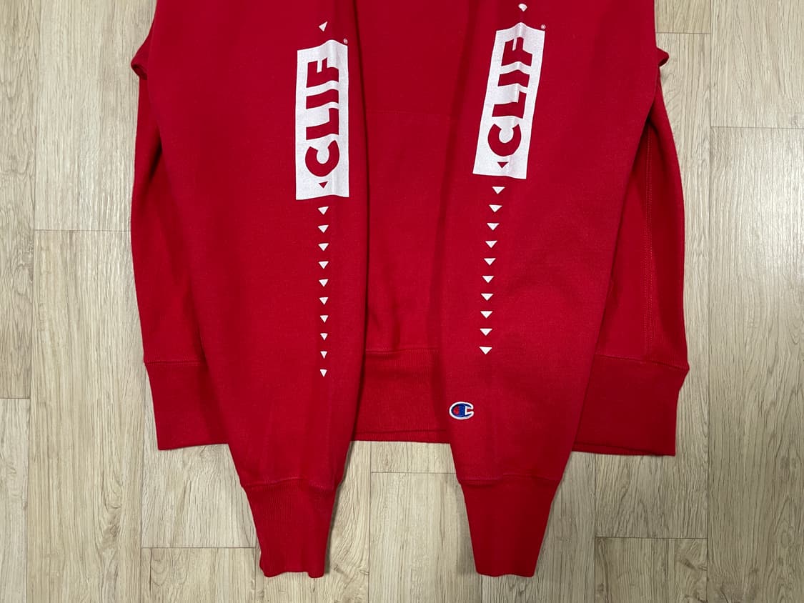105) 00's 챔피온X클리프바 리버스위브 후드티 상품이미지7