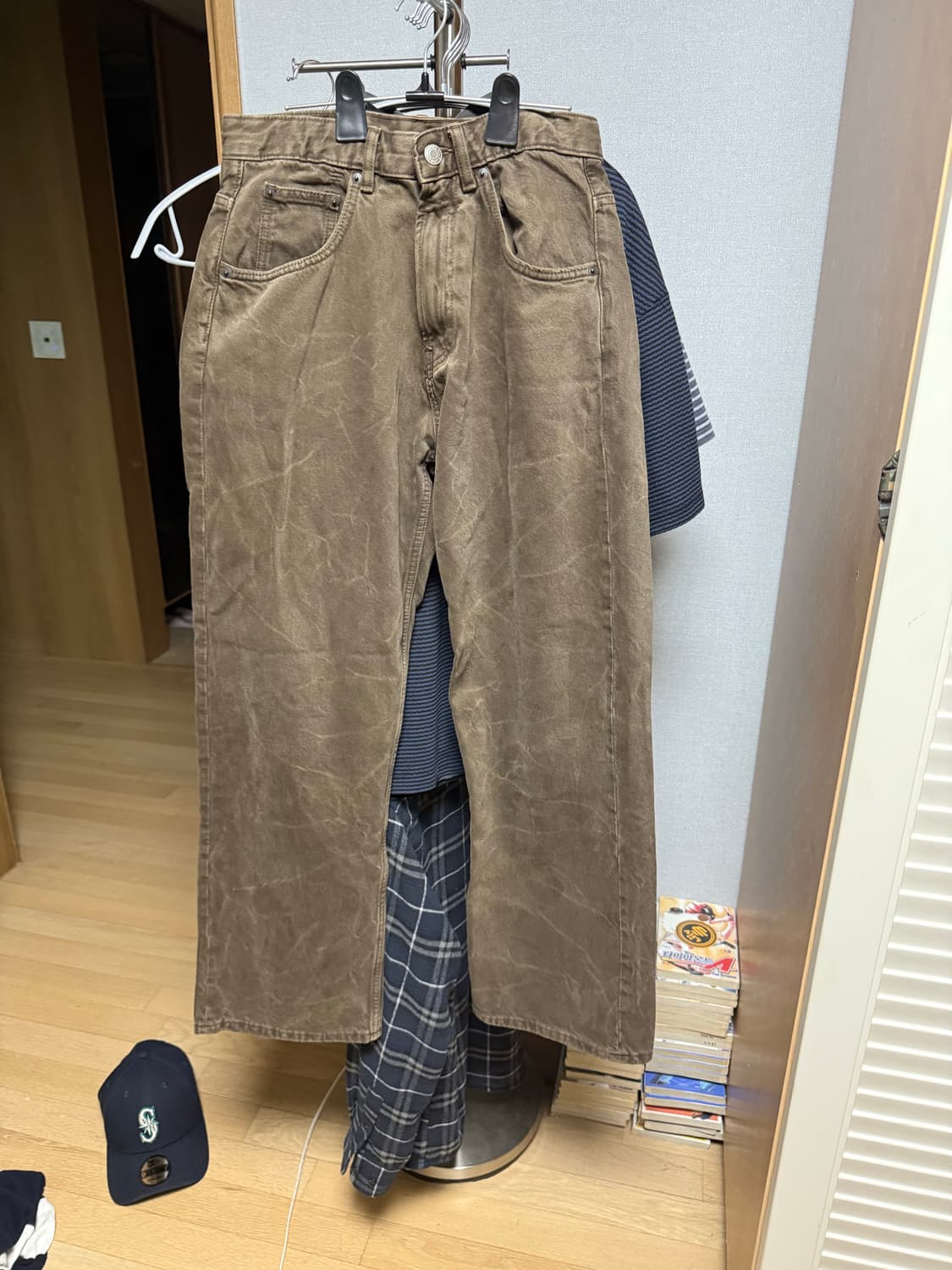 자라 zara 배기진 워시드 상품이미지2