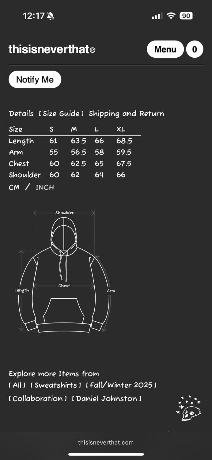 디스이즈네버댓 다니엘 존스톤 후드 L 상품이미지3