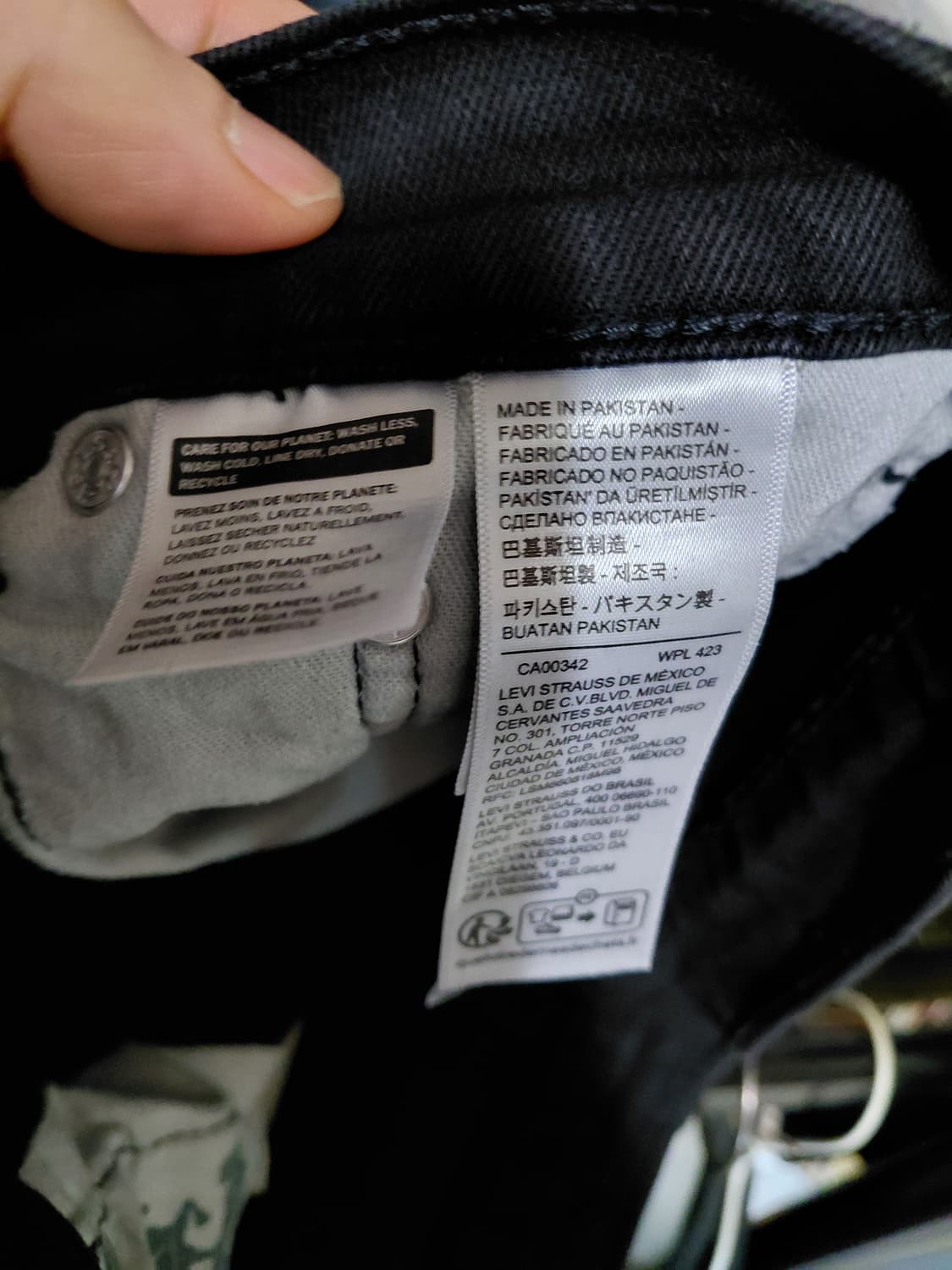 [리바이스505]레귤러핏 블랙 데님 청바지 30사이즈  상품이미지5