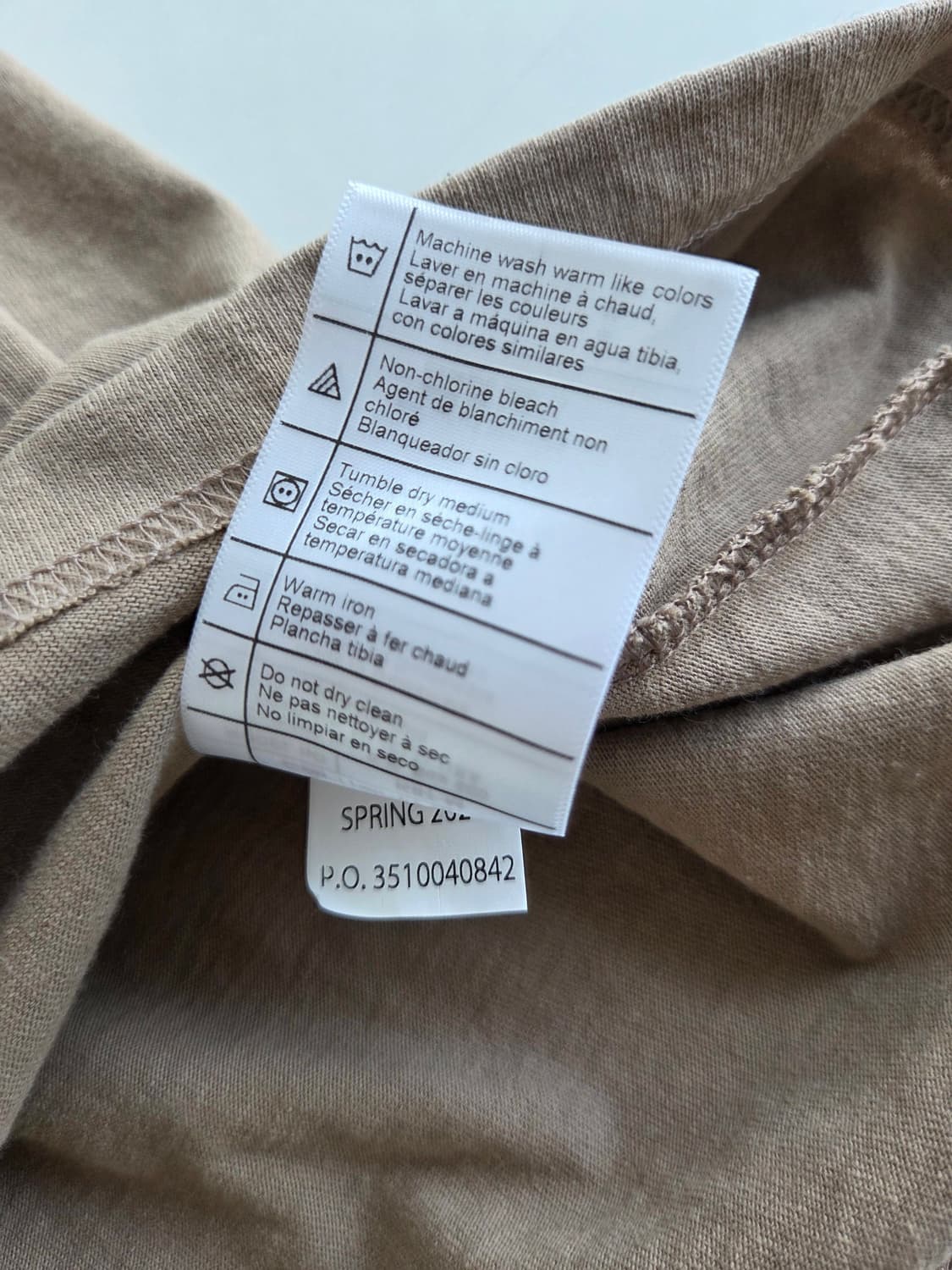 칼하트 베이지 포켓 티셔츠 M 상품이미지6