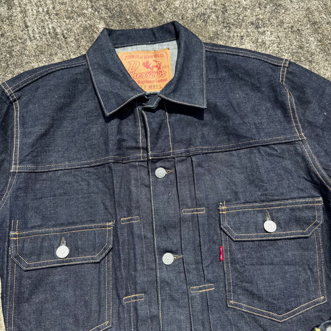 [L] Pherrows 페로우즈 2세대 셀비지 데님 자켓 상품이미지6