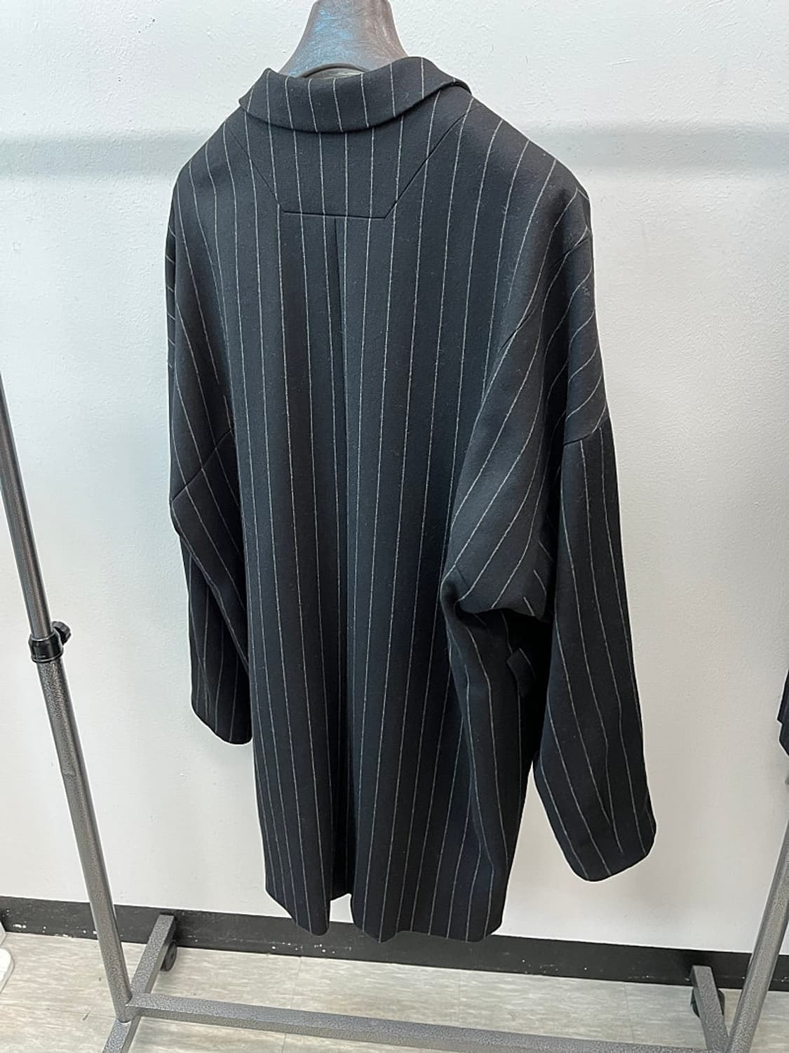 105) 준지 스트라이프 오버 울코트  상품이미지4