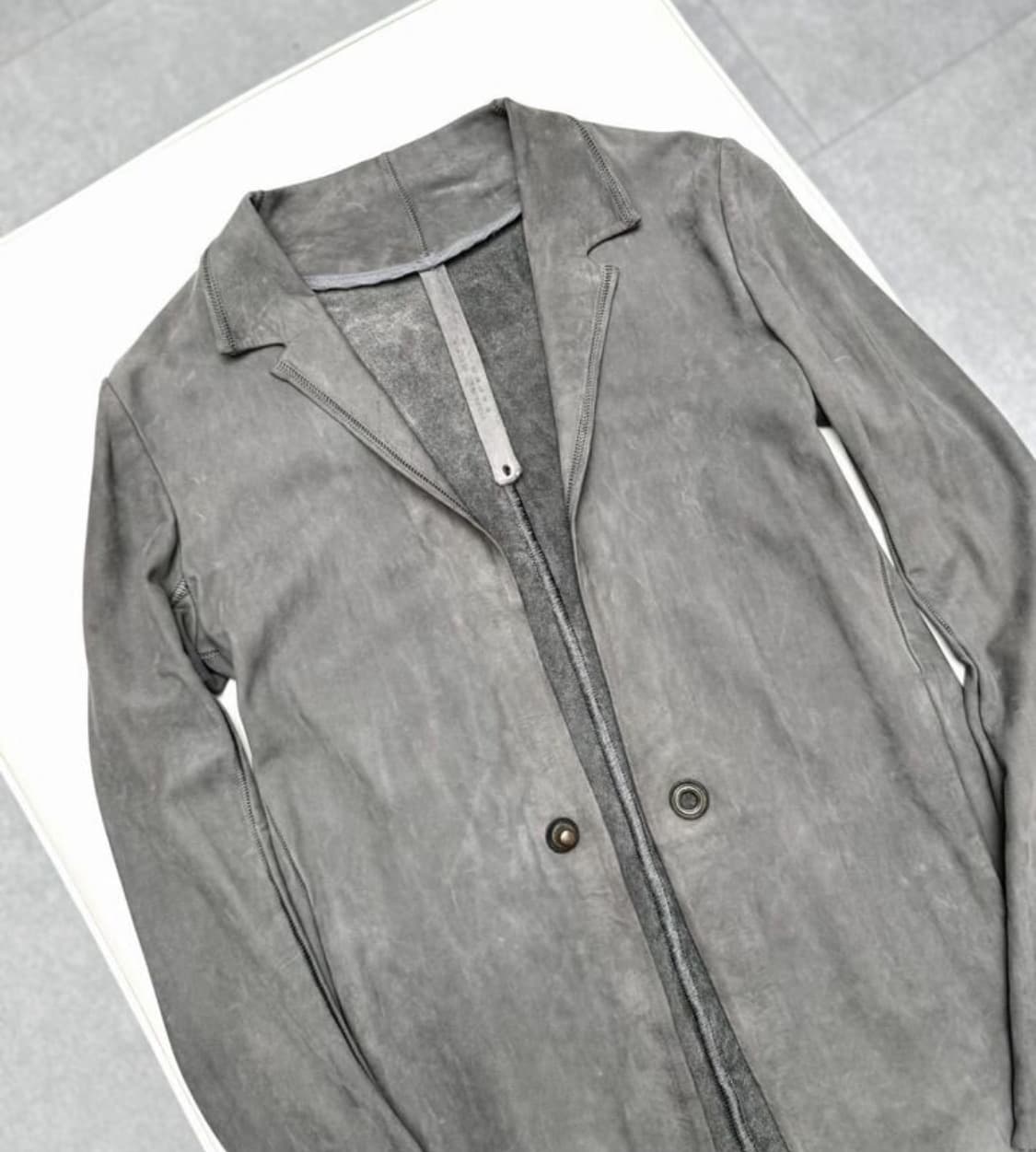 ISAAC SELLAM 아이작 셀럼 싱글재킷(레더-칼프 스킨)해외발송 상품이미지4