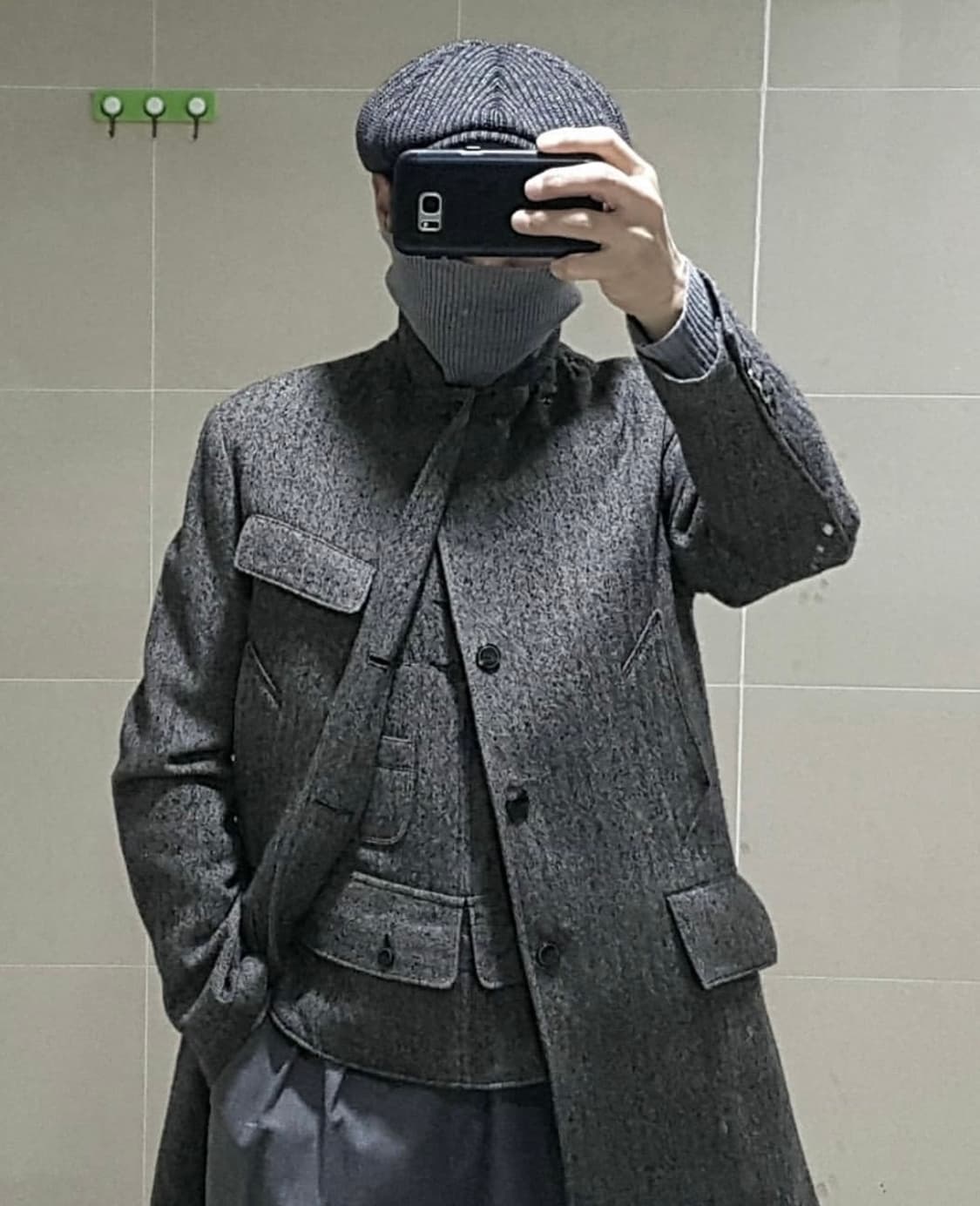 이스트로그 헤링본 후드코트 상품이미지6