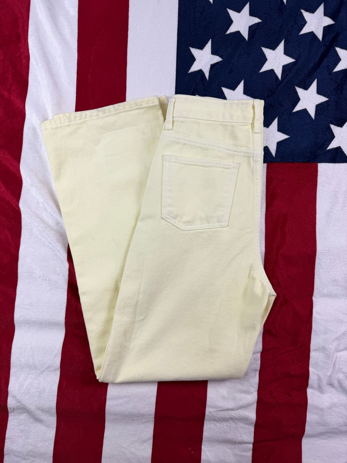 마틴킴 크림 로고 데님 S ✨ 상태 좋음 상품이미지5