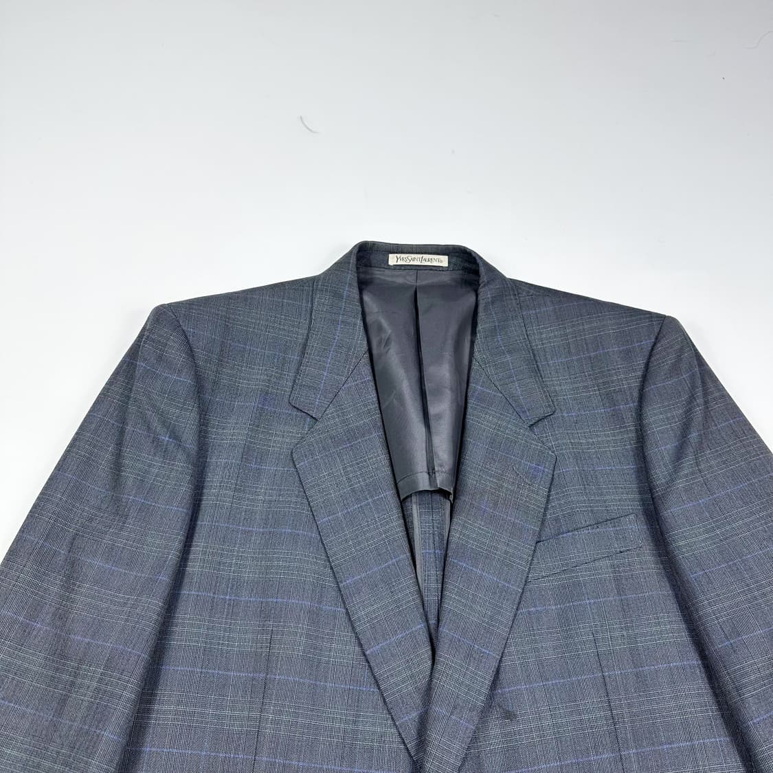 입생로랑 올드스쿨 체크 블레이저 자켓 (L) 상품이미지1