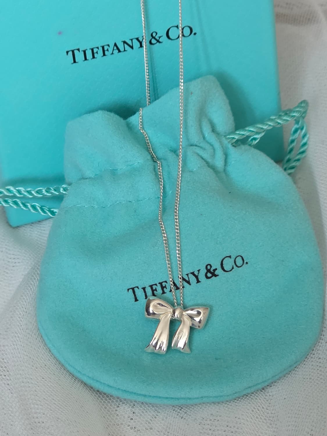 티파니앤코 리본 펜던트 실버925 목걸이 상품이미지1