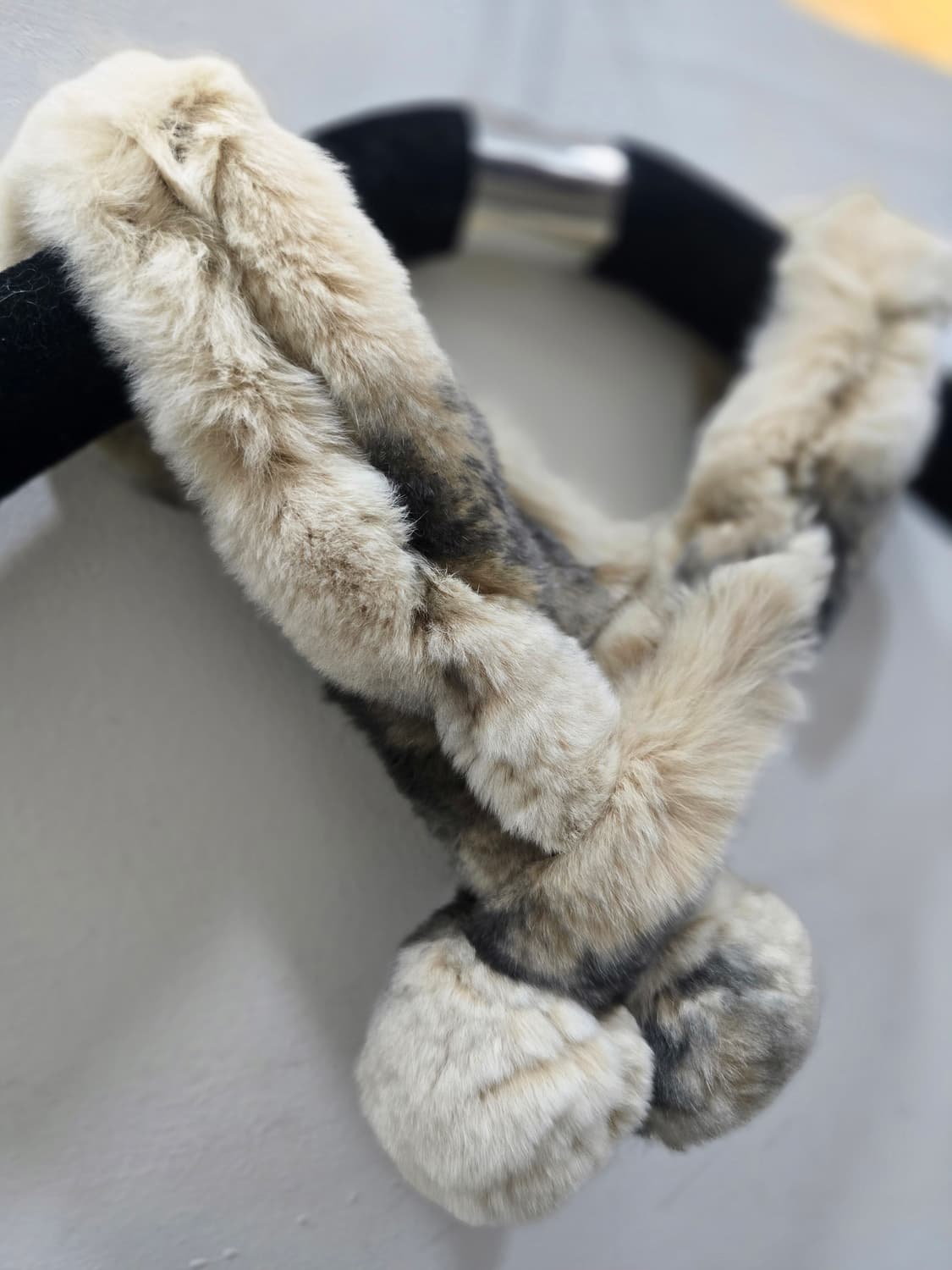 리얼 퍼 폼폼 머플러 상품이미지3