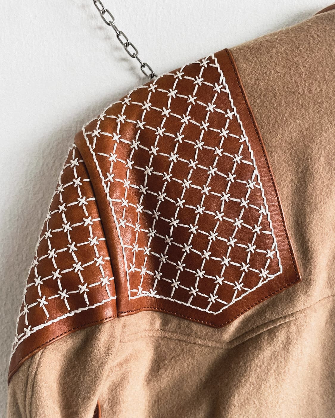 사스콰치패브릭스 사시코 레더패치 울 라이더 자켓 상품이미지9