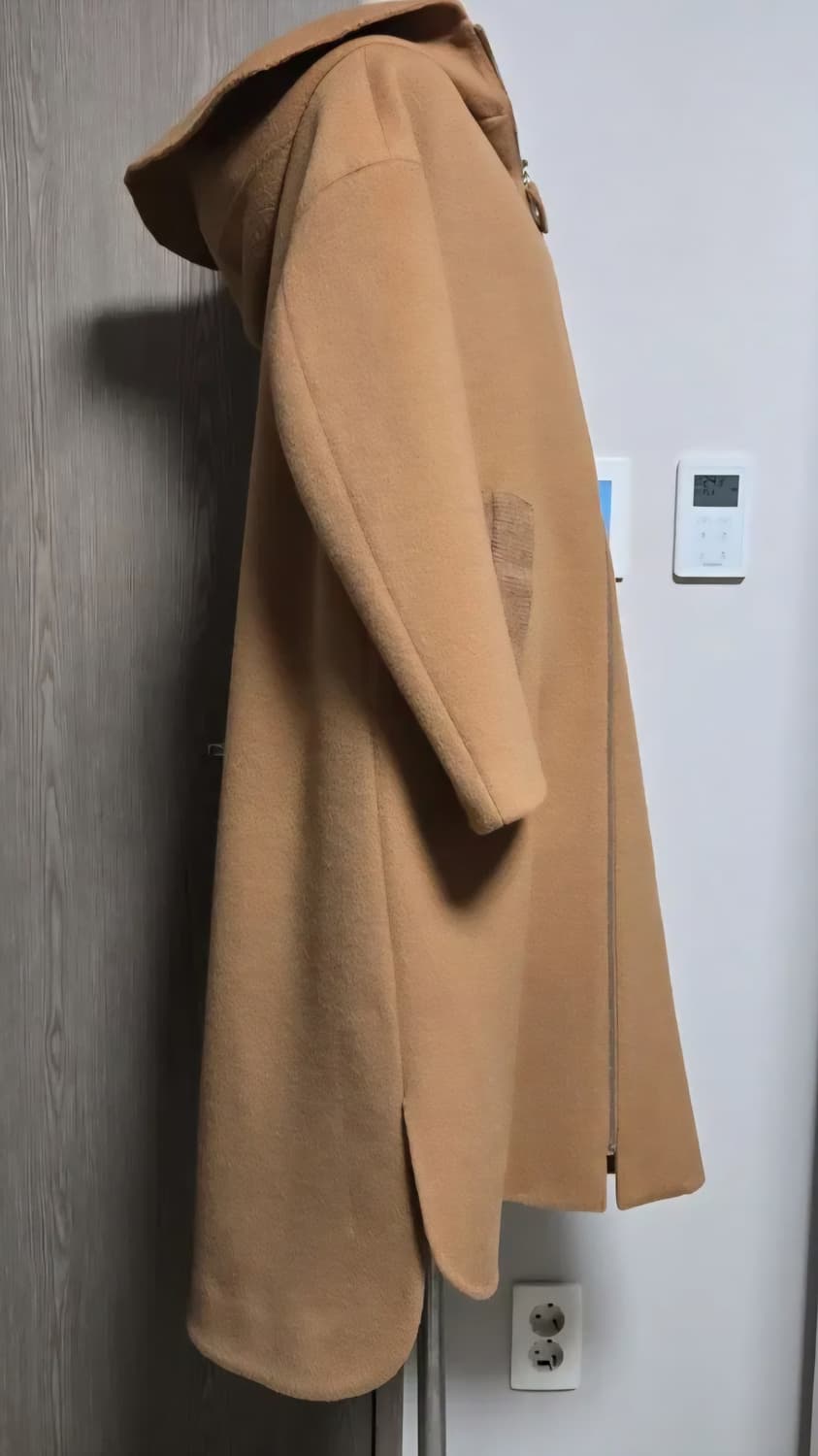 파격가!!  O2nd 오즈세컨 캐시미어+모 오버핏 롱 코트 free 상품이미지2