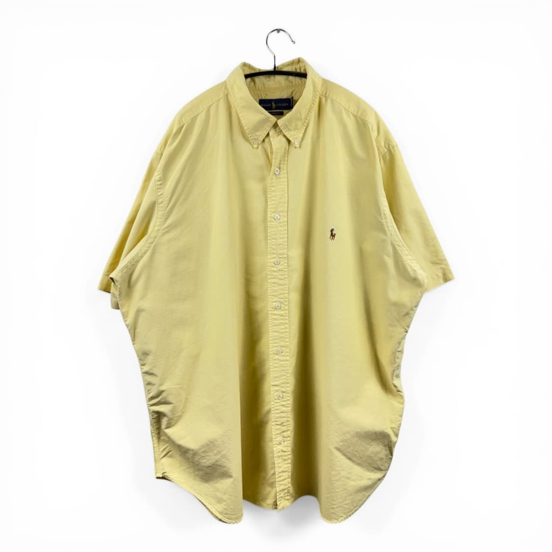 (2XL) 랄프로렌 클래식핏 옥스포드 반팔 셔츠 옐로우 상품이미지1