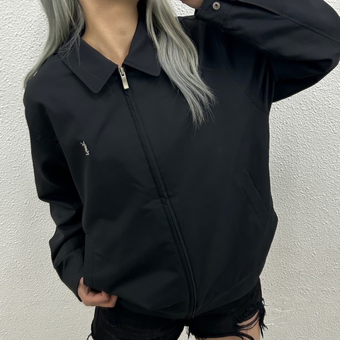 입생로랑 미니로고 차콜 자켓 105 상품이미지1