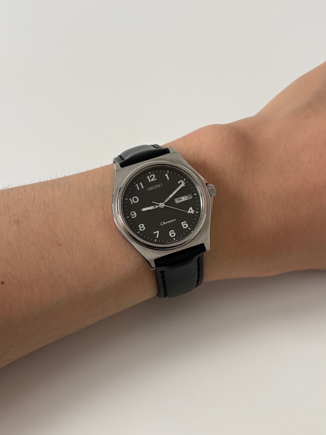 1980s Chronos Black Dial Silver Quartz 상품이미지8
