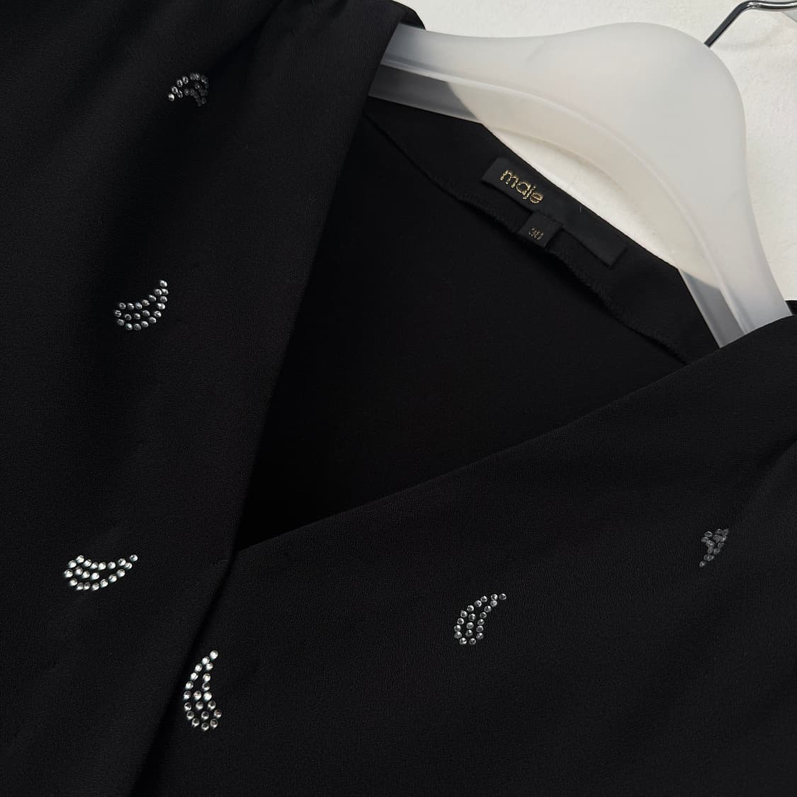 마쥬 maje 페이즐리 비즈 셔링 랩 드레스 상품이미지3