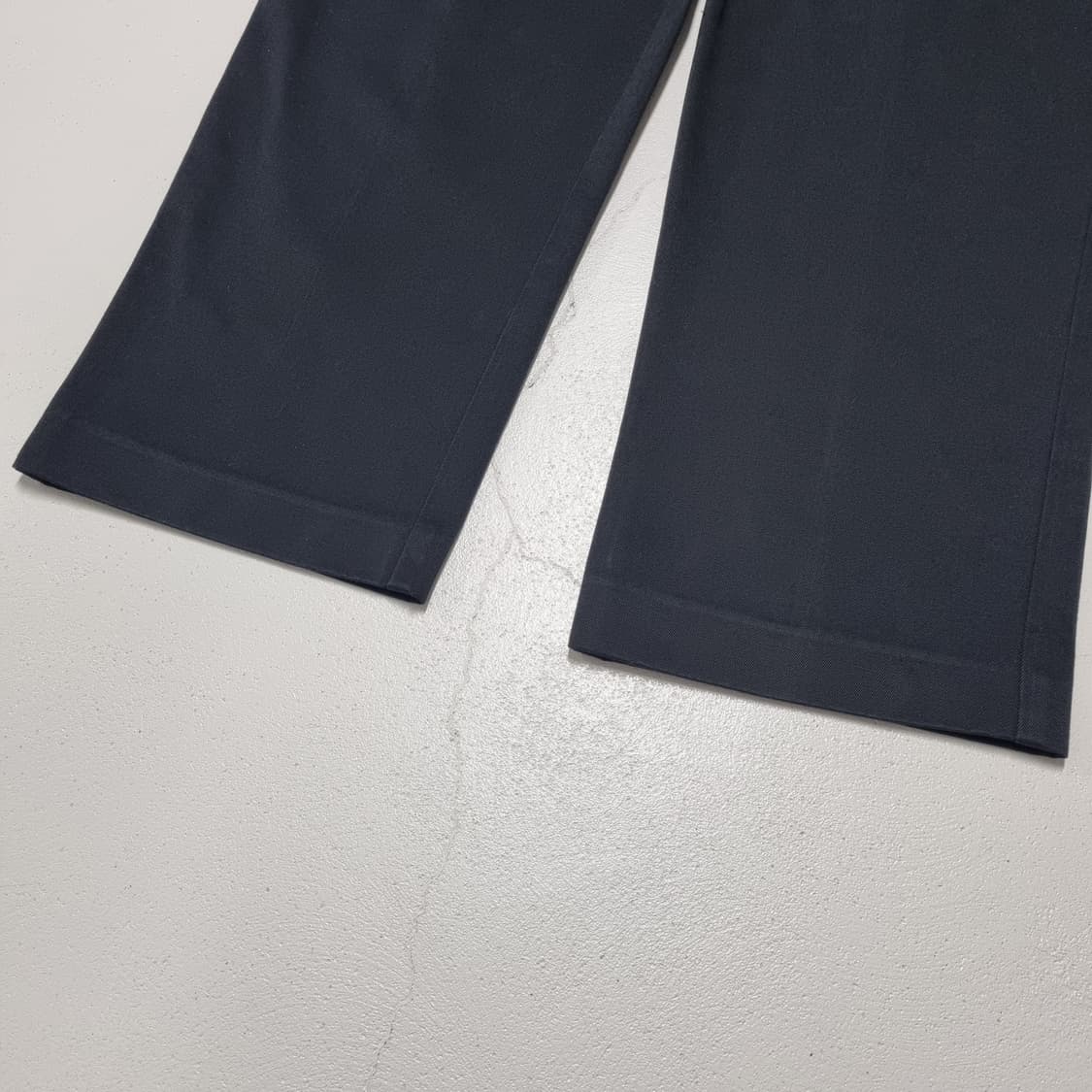 LANDS END 투턱 와이드 치노팬츠 블랙 - 33 상품이미지7