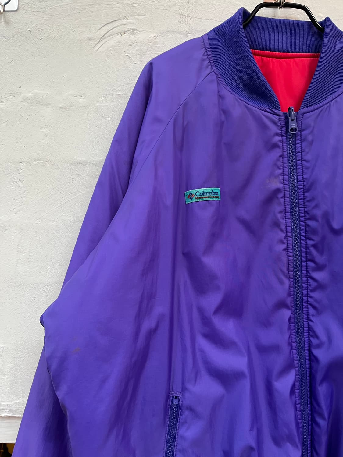 Columbia 90s 리버서블 패딩 봄버 재킷 XL 상품이미지2