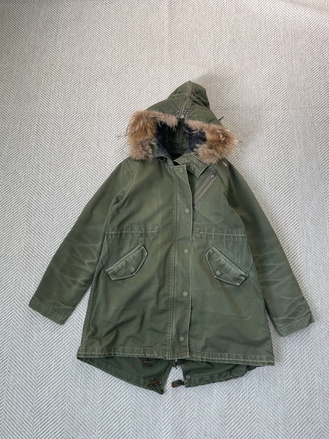 빈티지 M-51 퍼 트리밍 피쉬테일 밀리터리 파카 J03545 상품이미지2