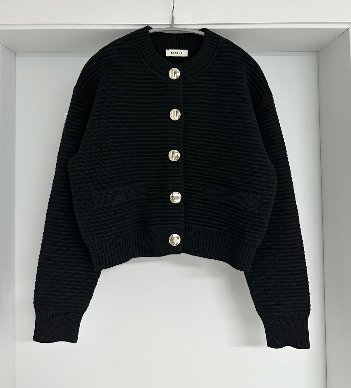 [산드로] 블랙 가디건/ 25년도구매 상품이미지4