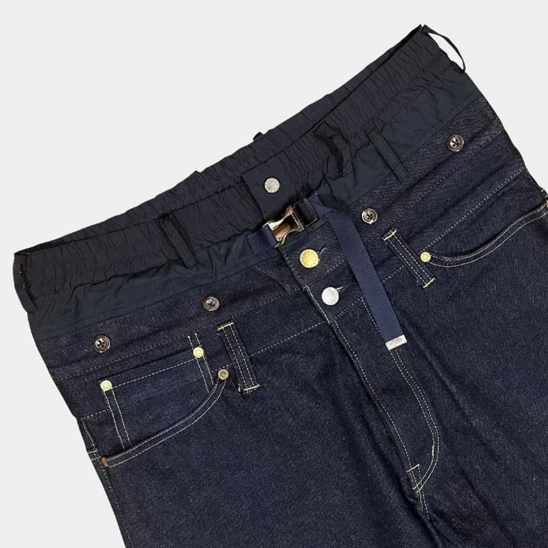 후미토간류 레이어드 버클 데님 2 상품이미지2