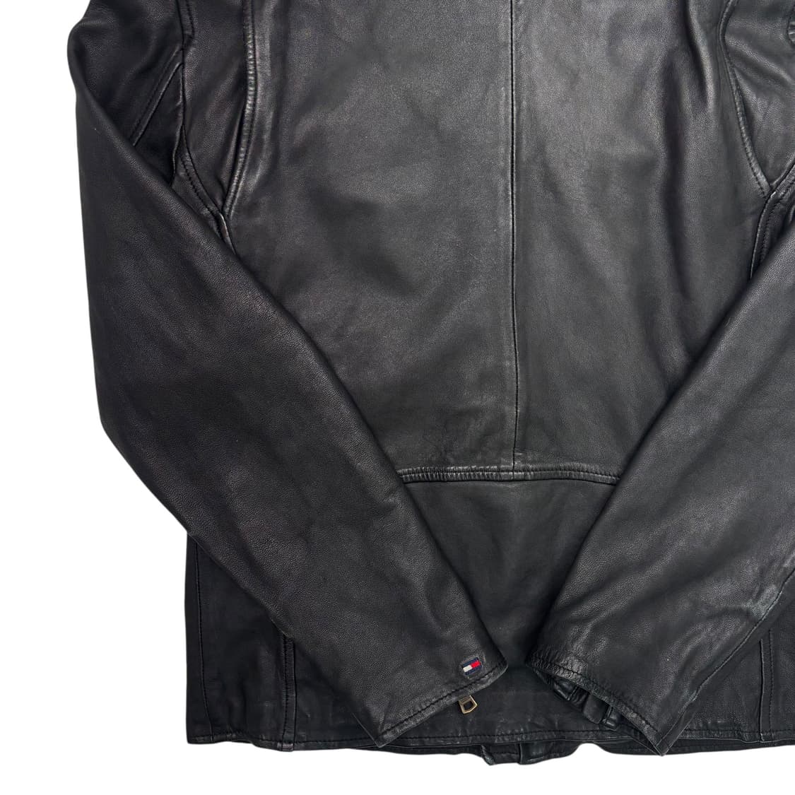 타미 힐피거 램스킨 블랙 레더 자켓 L 상품이미지6