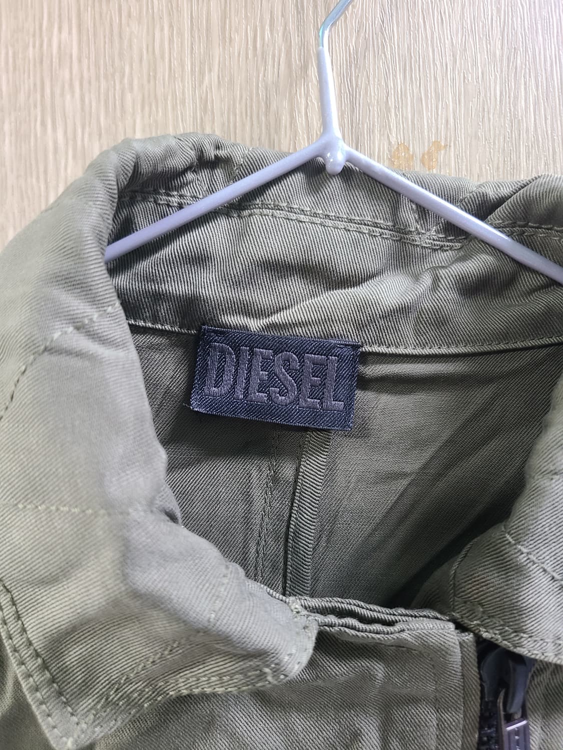 디젤 카키색 크롭 야상 자켓 XS 상품이미지2