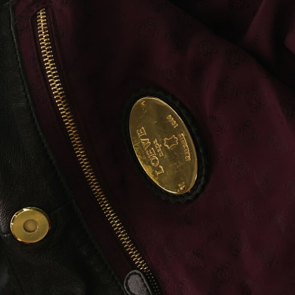 로에베 1990-2000's 아이르 나파 레더 데보스드 로고 핸드백 상품이미지6