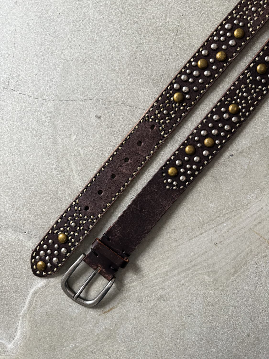 Vintage Studded Western Leather Belt 상품이미지6