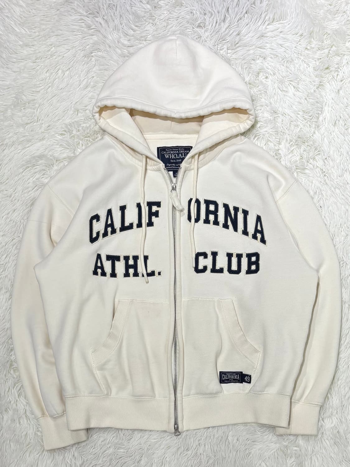 후아유 캘리포니아 빅로고 투웨이 후드집업 상품이미지4