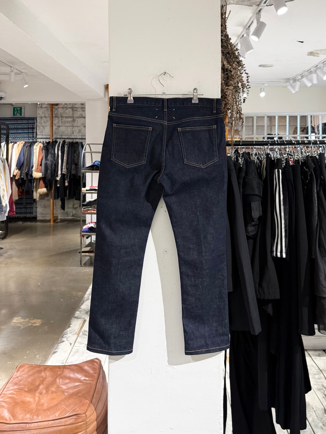 메종 마르지엘라 인디고 생지 데님 스트레이트핏 팬츠 상품이미지6