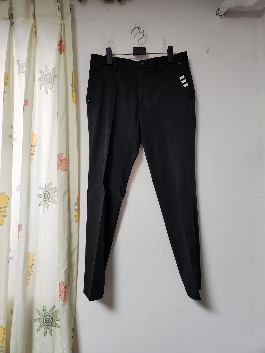 아디다스 블랙 삼선 슬랙스 남성 바지 L 상품이미지1