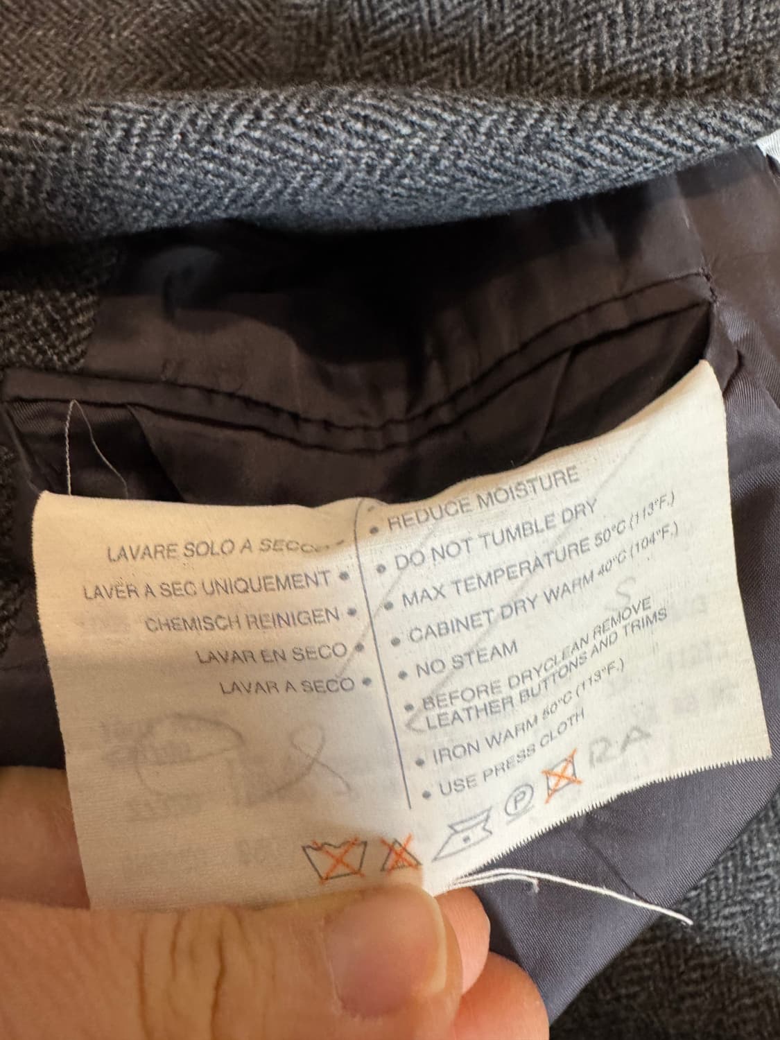 에르메네질도 제냐 해링본 울 자켓 상품이미지7